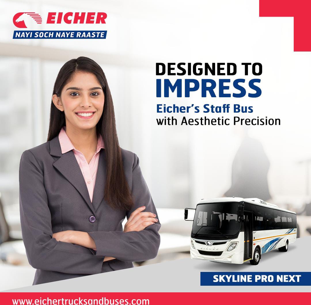 ETBIndia's tweet photo. Arrive refreshed and ready to conquer the day’s challenges with Skyline Pro Next Staff Bus.Enjoy a stress-free journey that sets the perfect tone for productivity ahead!
Know more.nups://snorturl.autcyus
#EicherBus #EicherSkyline #EicherTrucksAndBuses #Eicher #ExecutiveBus https://t.co/pGlQonW438