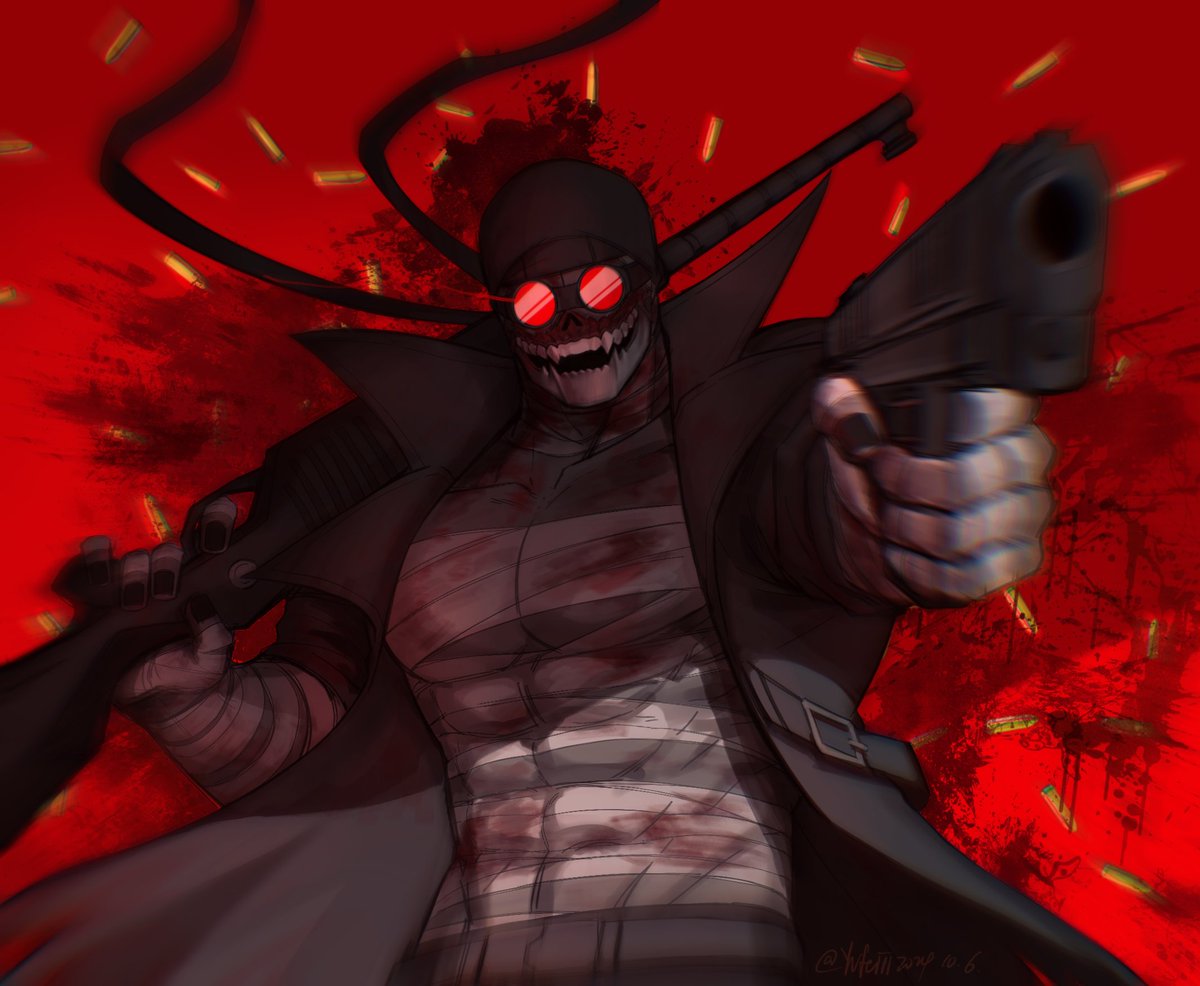 Hank J. Wimbleton
#madnesscombat 
A year later, I repainted my first painting! :3