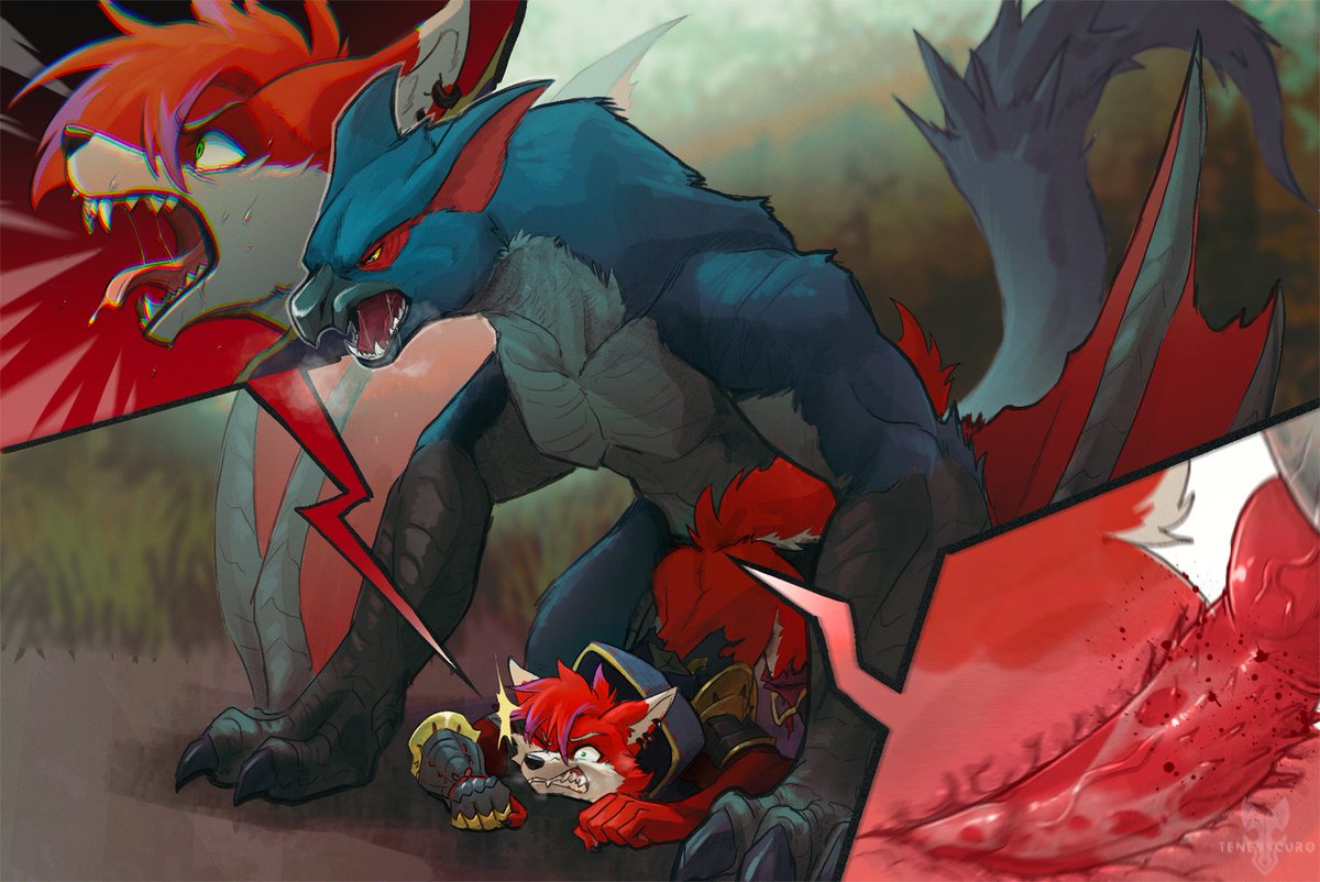 tenebscuro's tweet photo. Birthday art - @wolfyportal_r18 

When Nargacuga's hunt fails, the wolf is reversed and becomes his prey…
https://t.co/JKhjjppFMF https://t.co/sJGXb4jXxF