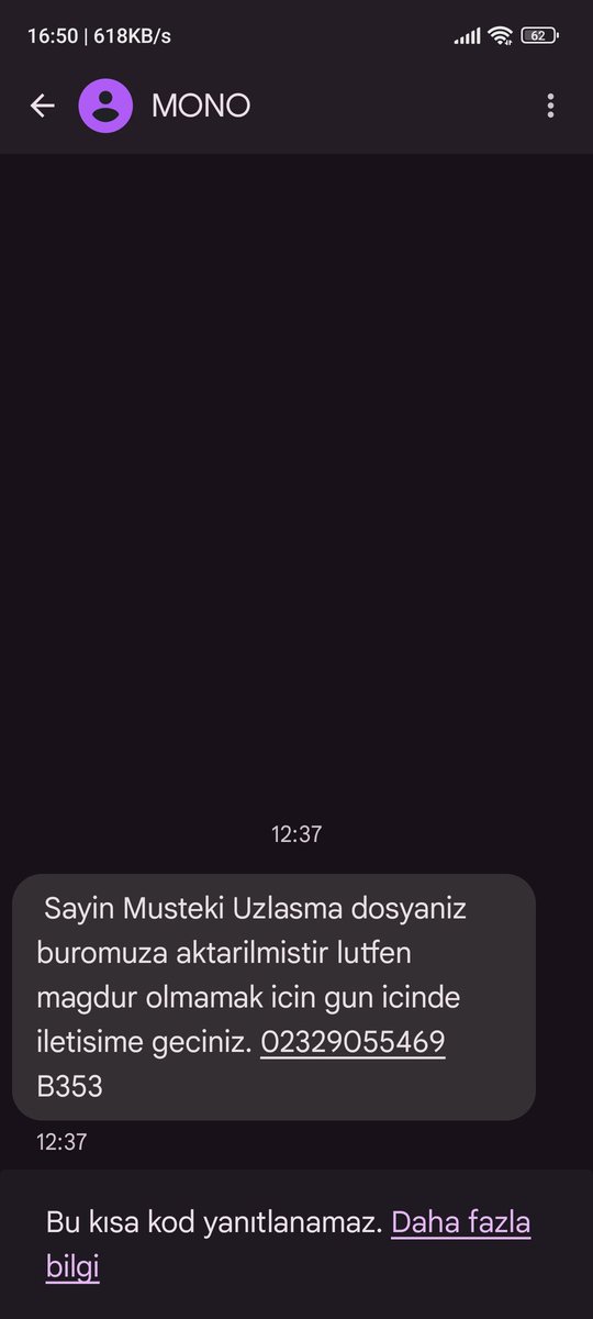 #dolandırıcıdır gelen mesajları dikkatte almayın