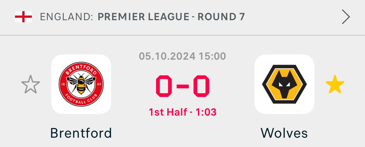 wwfcscott's tweet image. We have survived the first minute!

Unlucky @BrentfordFC 🤫
