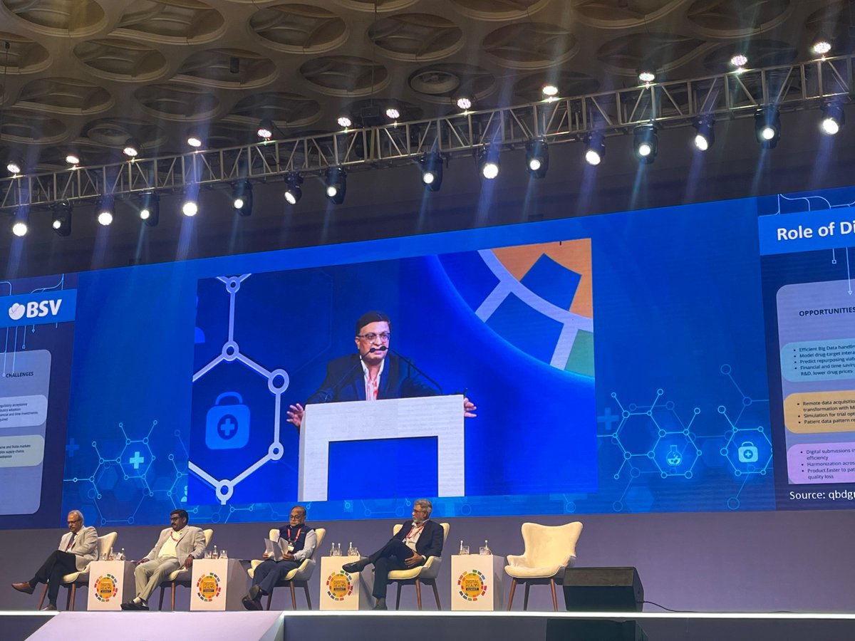 BSV_Global's tweet photo. Speaking at the session, Sanjiv emphasized the shift of the patient from a passive consumer to an active participant in the healthcare journey, and the role of digital in driving innovation and research while serving positive patient outcomes. #gdhs2024 https://t.co/ptFV0L4SSK