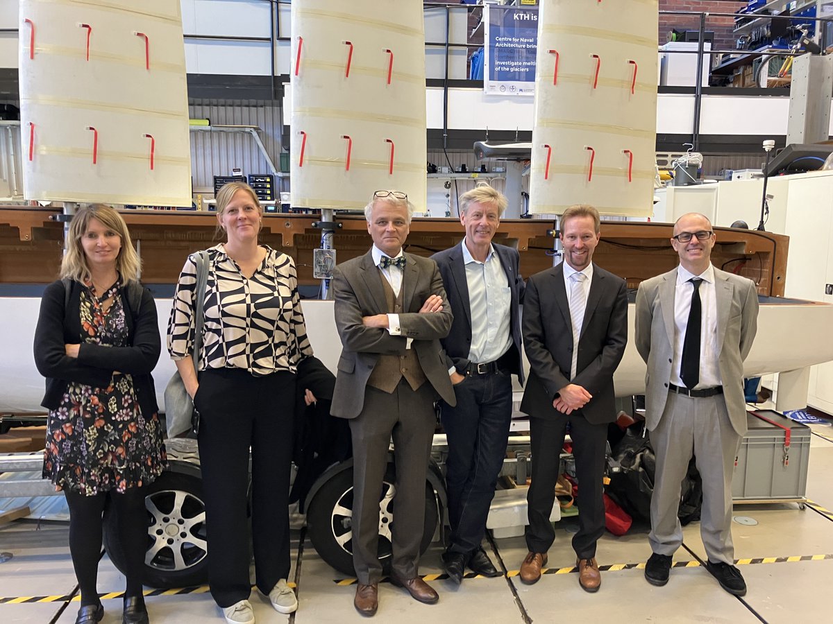 Congrats to Dr Ulysse Dhomé for defending his PhD  <a href="/KTHuniversity/">KTH Royal Institute of Technology</a>. From left, the opponent Prof. Muggiasca (Polimi), the internal Prof. Wittberg, the chair Sigray, the supervisor Prof. Kuttenkeuler, and the external members Dr Hansen (DNV) and Prof. Viola.