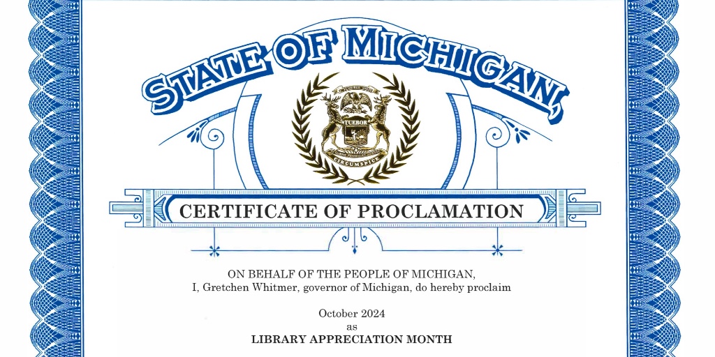 MLAoffice's tweet image. LET’S GO!! It’s officially #MILibraryMonth! 🙌 #LetsGOlibrary