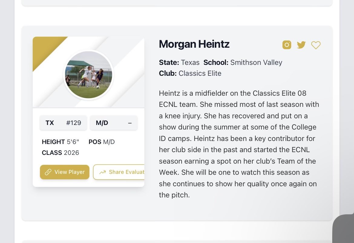 Morgan Heintz (@heintzmorgan) on Twitter photo Thank you so much to <a href="/PrepSoccer/">Prep Soccer ⚽️</a> for recognizing me a few weeks ago! I’m so glad to finally be back on the field and play again!! Thank you so much to <a href="/PrepSoccer/">Prep Soccer ⚽️</a> for recognizing me a few weeks ago! I’m so glad to finally be back on the field and play again!!