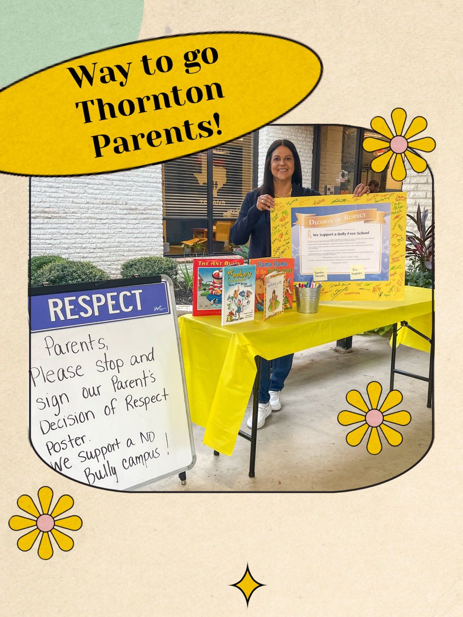 orozcoy's tweet photo. Everyone on board at Thornton for Decision of Respect day! @NISDThornton @NISDCounseling https://t.co/oPWbWOuvOD