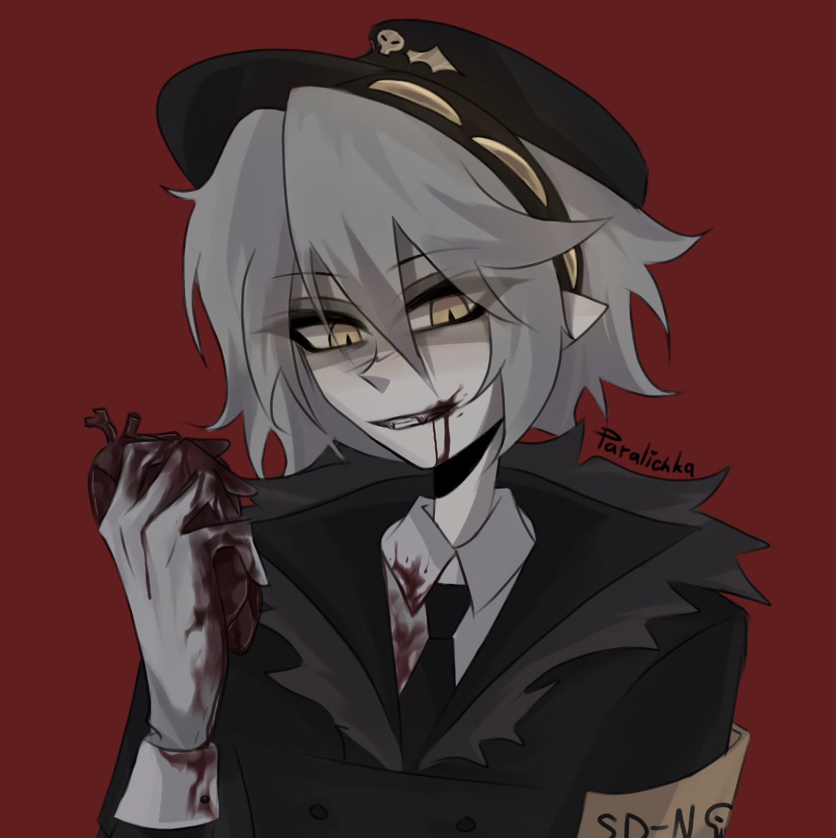 paralichka's tweet photo. redraw :p #SerialDesignationN #murdedrones #murderdronesN https://t.co/ZXhHbrfEXX