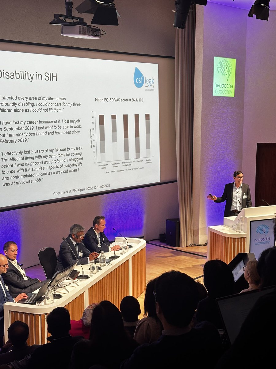 SusieLagrata's tweet photo. Spontaneous Intracranial Hypotension (SIH) - Dr. Cheema discussed how highly disabling SIH can be and the critical role of the SIH guideline in its management,stressing the need for timely intervention to improve patient outcomes!
@csfleakuk @uclh @Manjit_Matharu @QSNeurosurgery https://t.co/HuVGKrQd7u