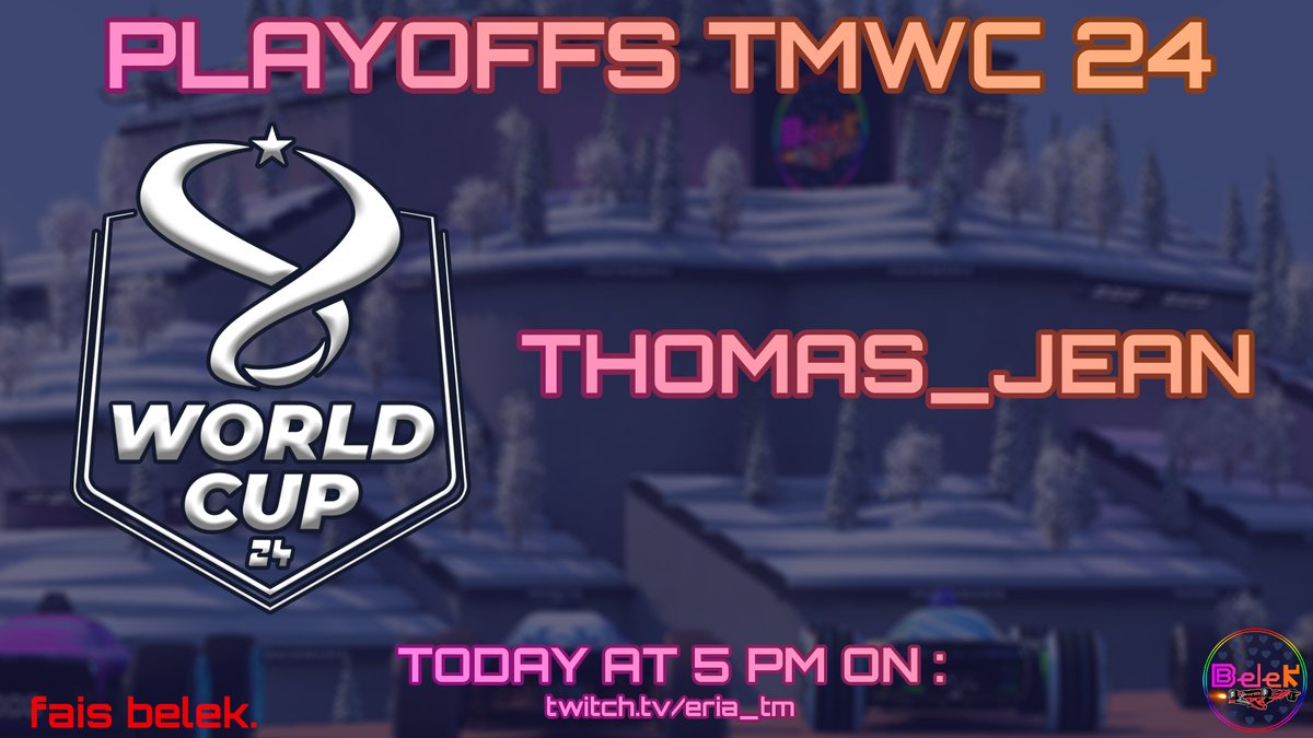 Close to one year of uninterrupted work with one goal in mind. Today is the big day, <a href="/Thomas_Jean_/">Thomas Jean</a> will show off his talents at the world cup playoffs and you're not ready. Follow the destruction of the tournament over on <a href="/Eria_TM/">eria.</a>'s twitch channel at 5pm twitch.tv/eria_tm🥶