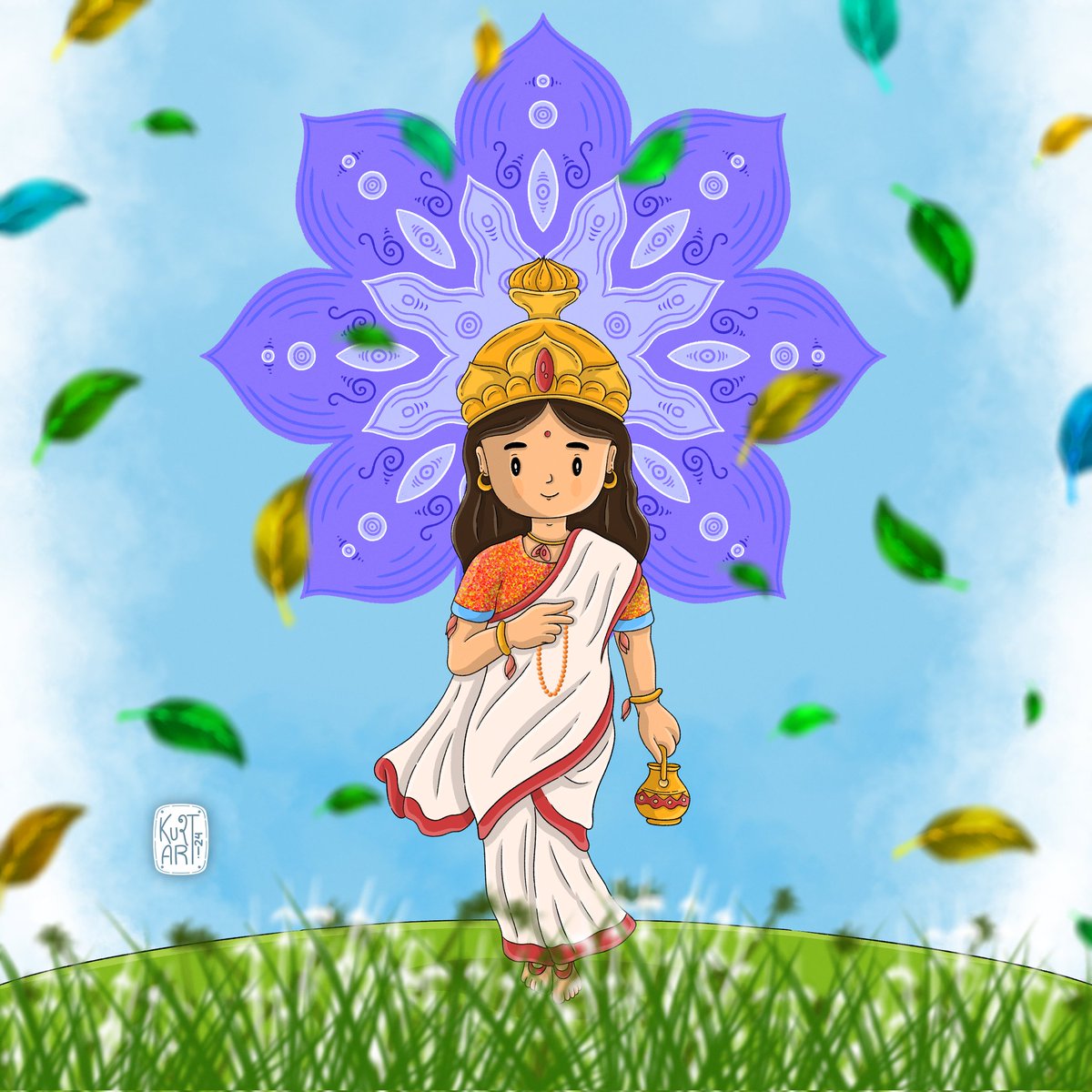 Maa Brahmacharini💖 Day 02 of Navratri 🙏