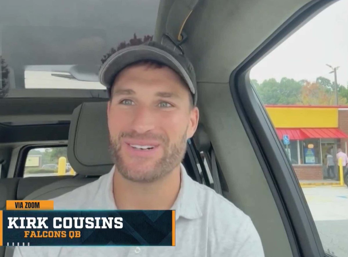 One of Us: Kirk Cousins Did an Interview From a Waffle House Parking Lot After Passing for 500 Yards in a Falcons Win buff.ly/4eRnsZY