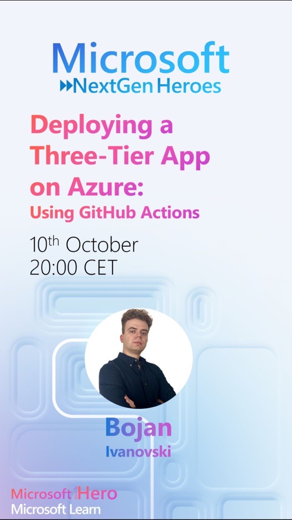 MicrosoftHero's tweet photo. Are you an Azure enthusiast 🤔? Have you ever wondered how is it like to deploy your app on the cloud 🖥? Is it that difficult or is it plain-sailing ⛵?

🔗 Link to Streamyard:
https://t.co/3K5TjEdtGT

🎉 We can't really wait to see all of you on 10th October at 8 PM CET! https://t.co/uQgsYgZPlJ