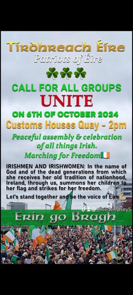 MammyirishProud's tweet image. @CliveDemps71004 has organised an irish festival for tomorrow. pls share.