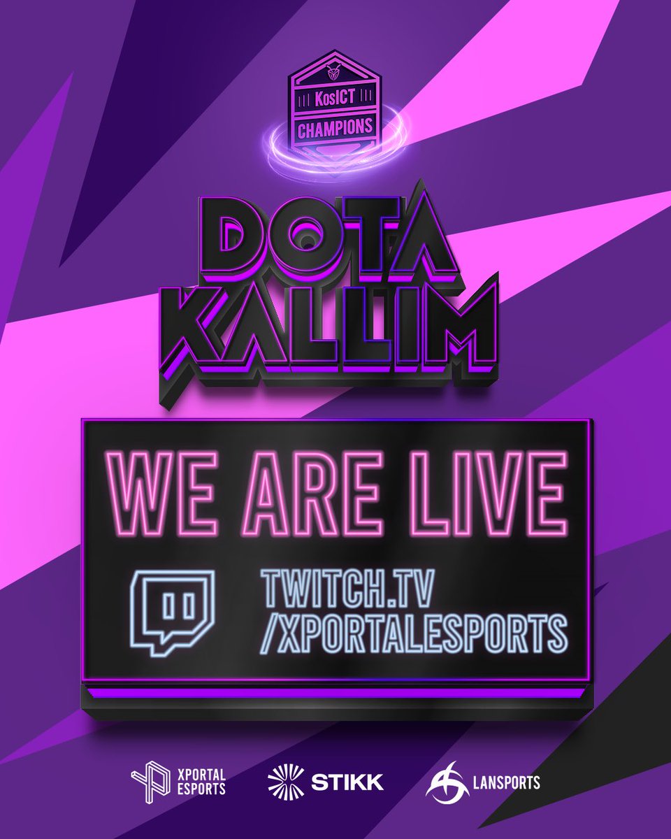 XPortalesports's tweet image. Dota Kallim 2024 Kualifikime 🏆🟣

JEMI LIVE: twitch.tv/xportalesports 🔴🎙️

#Kosict #DotaKallim #Dota2 #xportalesports #qualifier