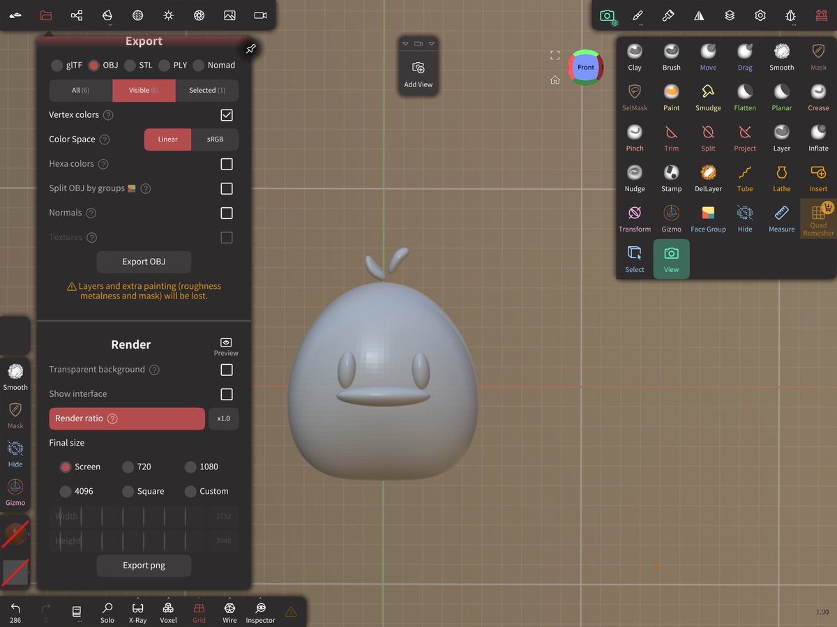 New toy : nomad + procreate
#3d