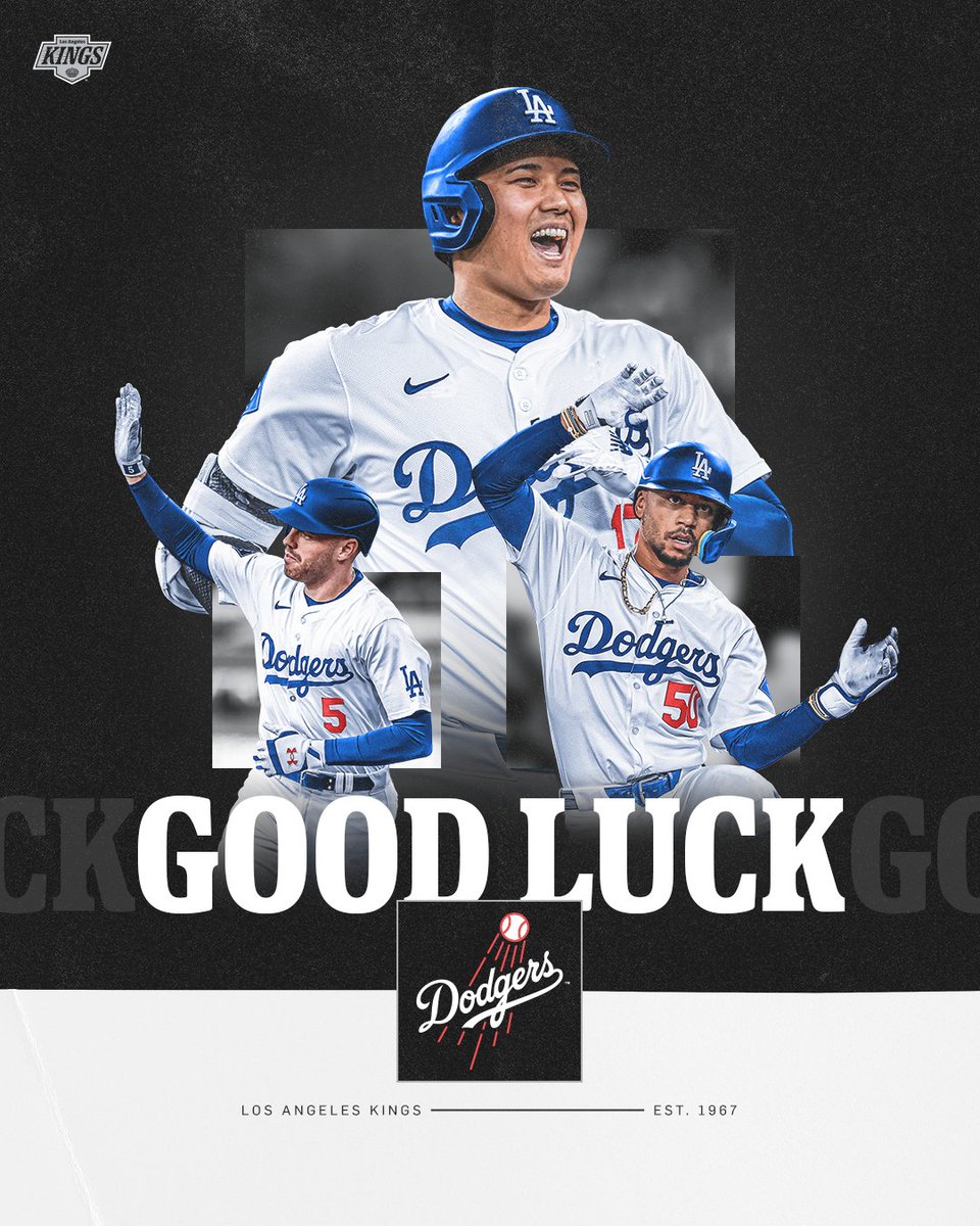 For LA. 💙🤍

Good luck in the Postseason, <a href="/Dodgers/">Los Angeles Dodgers</a>!