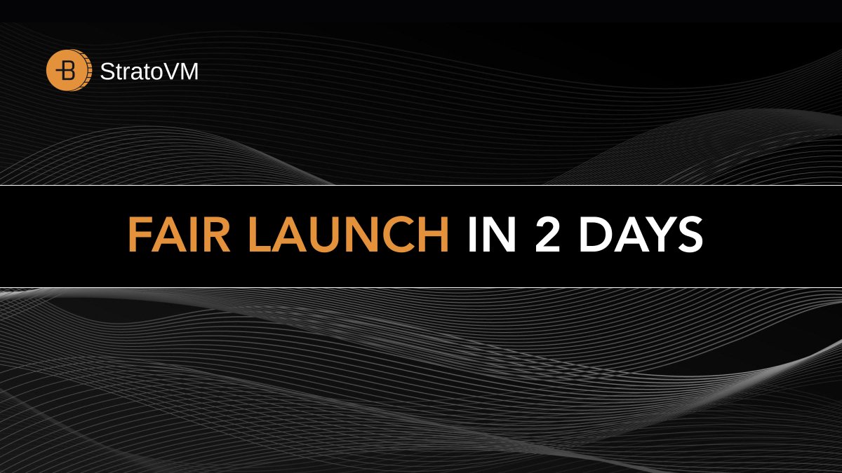 StratoVM_'s tweet image. Let’s break it down:

🚀 275k+ Testnet wallets  
📈 180k+ Followers on all socials  
🤝 50+ Ecosystem partners  
⏳ 2 days until the Fair Launch  

Are you ready, anon?