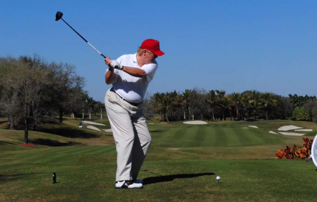 MAGAFoolishness's tweet image. When you meet an old guy who's insufferably proud of his golf game, remember these fun facts. Golf doesn't require reaction time; you can have slow reflexes and still play it. Physical conditioning isn't a factor, either. 🙂

Have fun hitting that stationary object, old man.