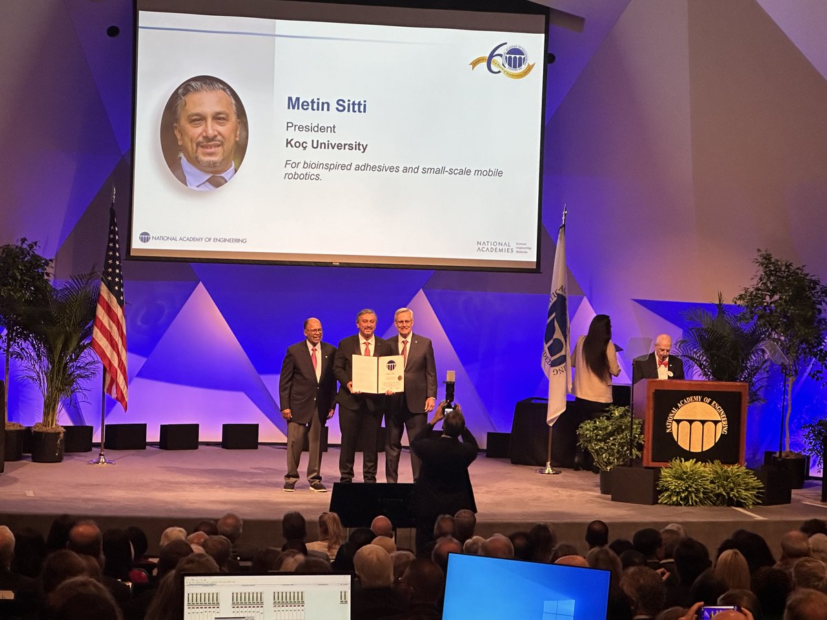 Metin Sitti (@metin_sitti) on Twitter photo It was a great honor to be inducted into the National Academy of Engineering. My heartfelt thanks to my family, lab members, collaborators, sponsors, and colleagues, who have continually supported or been a part of my exciting research/academic journey. <a href="/theNAEng/">National Academy of Engineering</a> <a href="/kocuniversity/">Koç Üniversitesi</a> It was a great honor to be inducted into the National Academy of Engineering. My heartfelt thanks to my family, lab members, collaborators, sponsors, and colleagues, who have continually supported or been a part of my exciting research/academic journey. <a href="/theNAEng/">National Academy of Engineering</a> <a href="/kocuniversity/">Koç Üniversitesi</a>