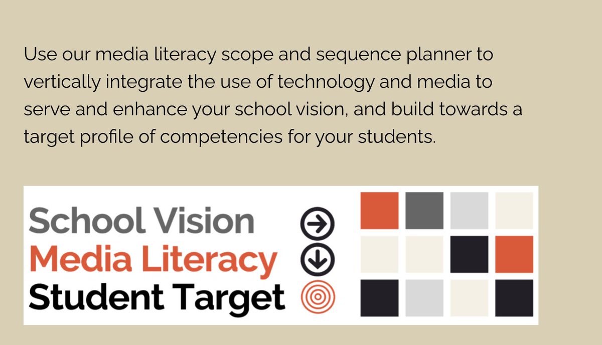 reneehobbs's tweet photo. Thrilling to see the scope & sequence template developed by @themediaspot- a great tool to identify and audit where media literacy "lives" in your K-12 curriculum. Curriculum leaders and dept chairs take note! #edchat #medialiteracyweek #NCTEchat #NCSS https://t.co/R08q6OkJ58 https://t.co/5wKCFJecGG