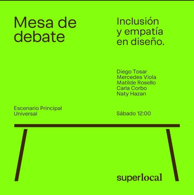 Les invitamos a la Primera Feria Internacional de Diseño del Uruguay 

Inclusión y empatía en el diseño

instagram.com/superlocal.uy?…