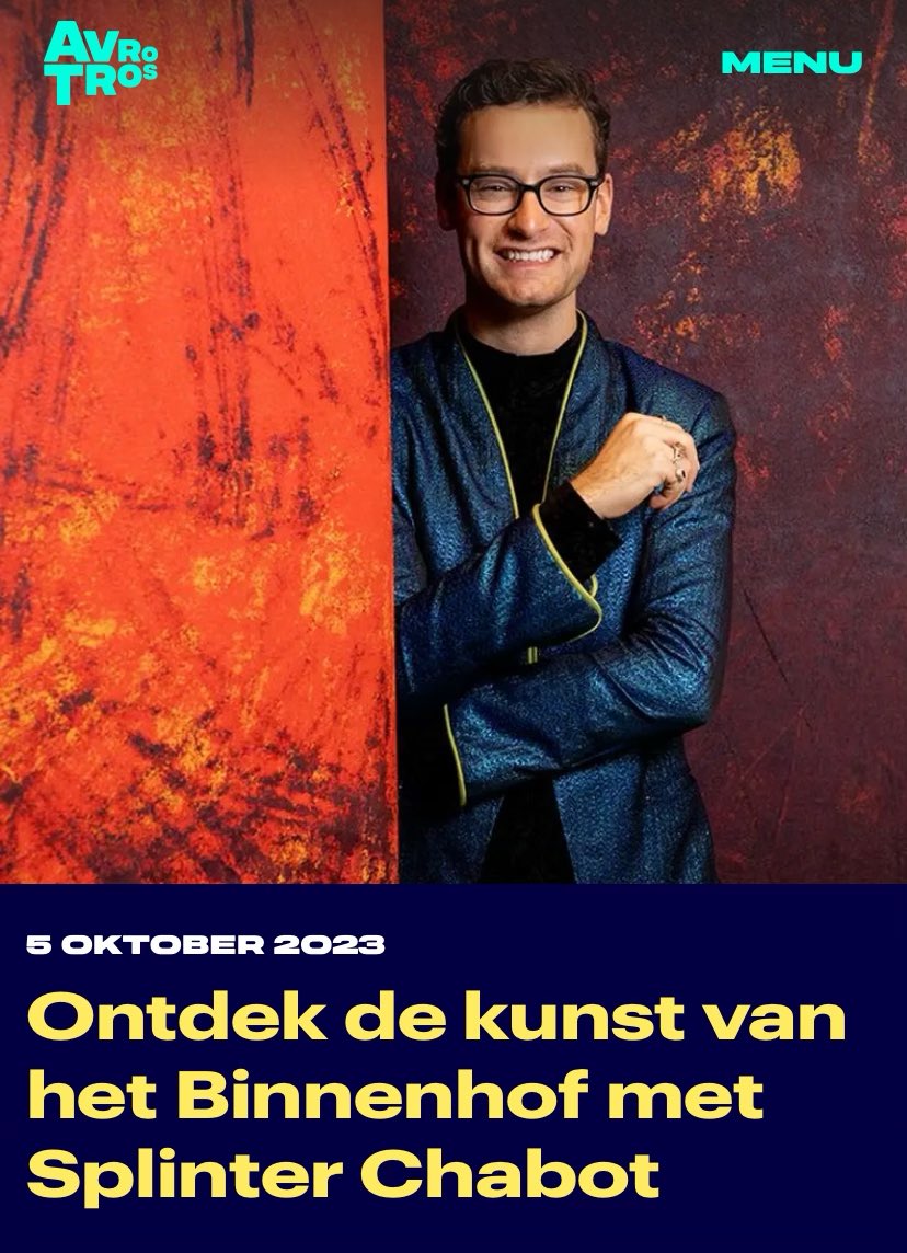 dat splinter chabot (een vleesgeworden booking.com canal parade boot) het boegbeeld van “cultuur” is geworden zegt alles over het post-halbe zijlstra tijdperk en de impact van een decennium plus vvd beleid op de sector