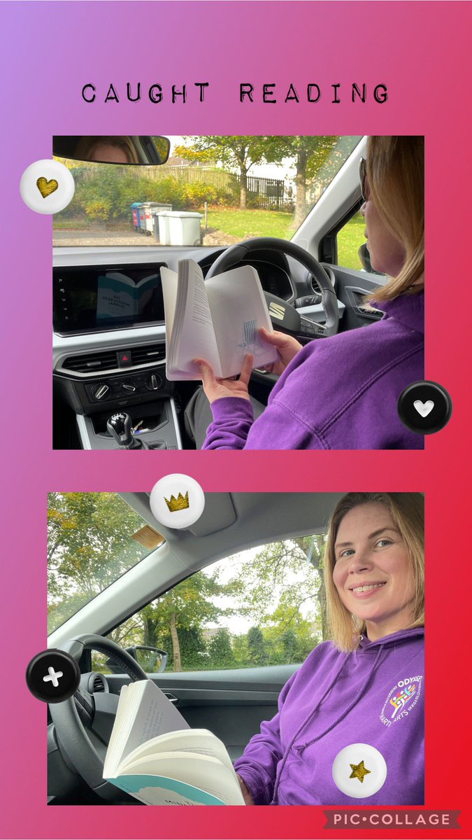 I was caught reading on the club run this morning. 📚 😃 #MossyReads #MossneukPrimary #readingschools #readingforpleasure