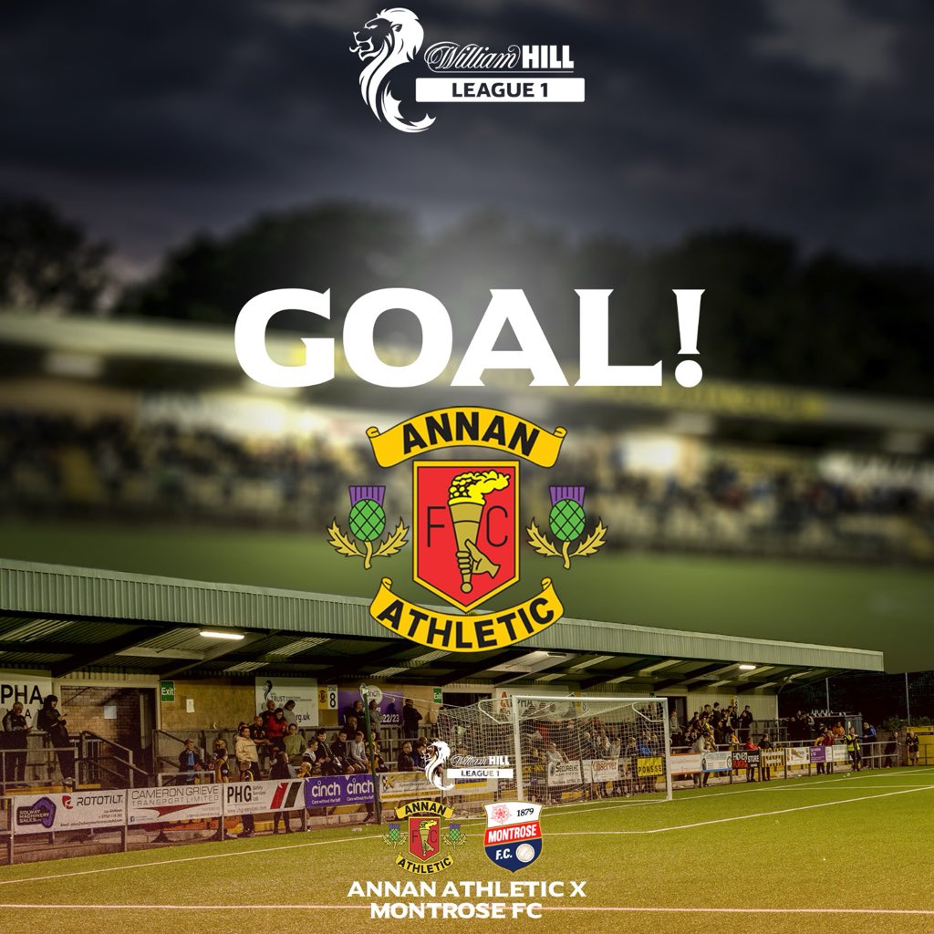 AnnanAthleticFC's tweet photo. 27’ WHAT A GOAL!!!

Breen scores from our own half!

Annan 1-0 Montrose https://t.co/nEyZivrh8W