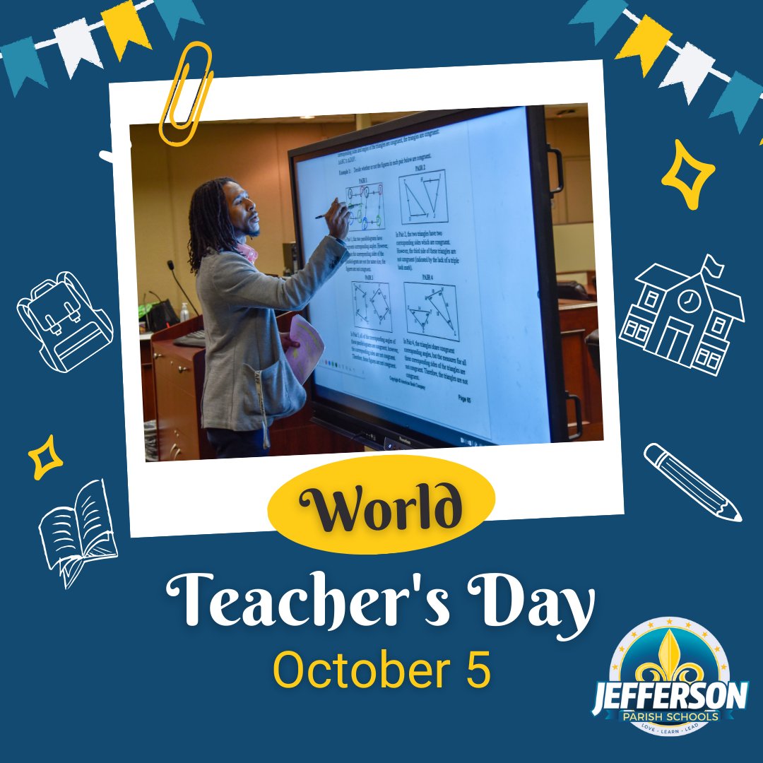JPschools's tweet photo. Happy World Teachers’ Day! Today, we celebrate &amp; honor the incredible teachers of JP Schools who inspire, nurture, and empower our students every day. Your hard work, compassion, &amp; dedication go beyond the classroom, shaping minds, &amp; guiding our students toward a brighter future. https://t.co/SZmmiLs8Lb