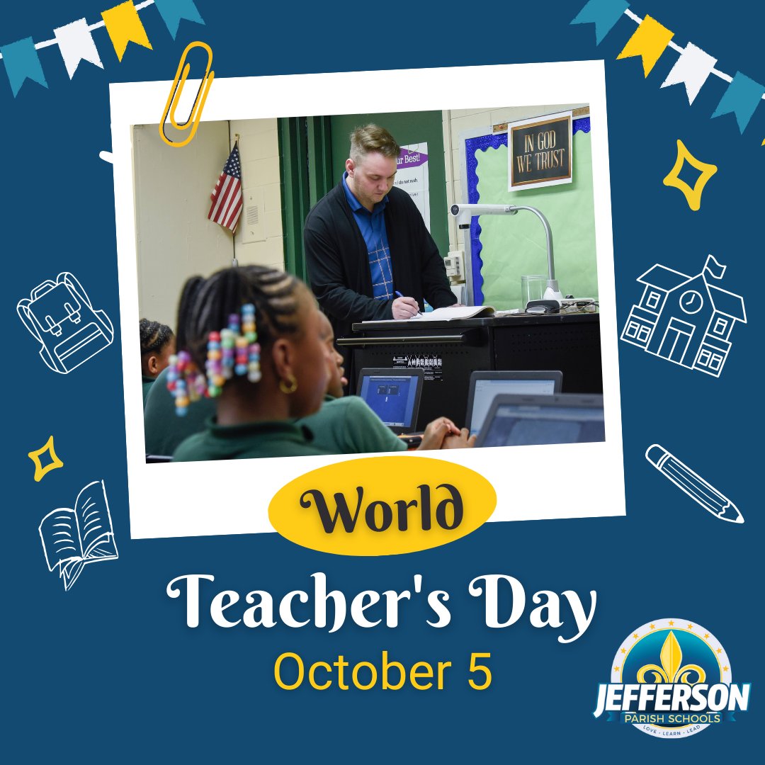 JPschools's tweet photo. Happy World Teachers’ Day! Today, we celebrate &amp; honor the incredible teachers of JP Schools who inspire, nurture, and empower our students every day. Your hard work, compassion, &amp; dedication go beyond the classroom, shaping minds, &amp; guiding our students toward a brighter future. https://t.co/SZmmiLs8Lb