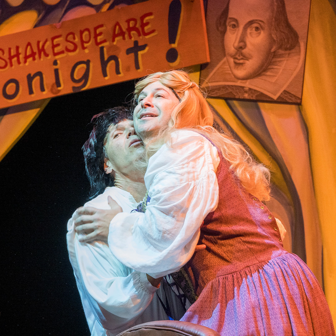 Delaware_REP's tweet image. Betcha Romeo and Juliet would’ve swiped right on each other. 🤣 Catch the final performances of THE COMPLETE WORKS OF WILLIAM SHAKESPEARE (abridged) (revised) (again). rep.udel.edu 
#WeAreTheREP#DelawareREP#ResidentEnsemblePlayers#CompleteWorks#Theatre#Comedy