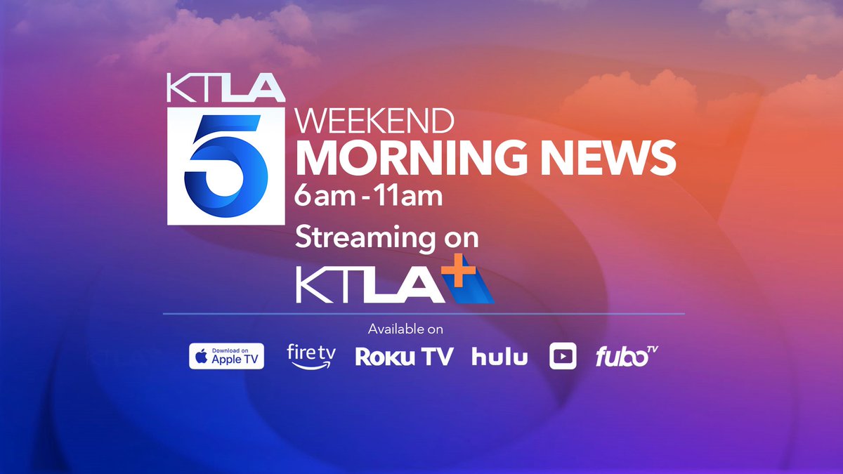 Don’t miss a moment! Stream KTLA 5 Weekend Morning News live exclusively on KTLA+ and KTLA.com starting at 9AM today