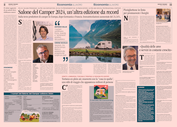 mondopadano's tweet photo. Salone del Camper 2024, un’altra edizione da record
Più di 100.000 presenze, oltre 330 espositori, di cui 70 provenienti  da 16 Paesi esteri. Boschetti (PromoCamp): «Qualità delle aree e servizi in costante crescita».
https://t.co/AX7bBKZTFx https://t.co/mJW9VaL1BF