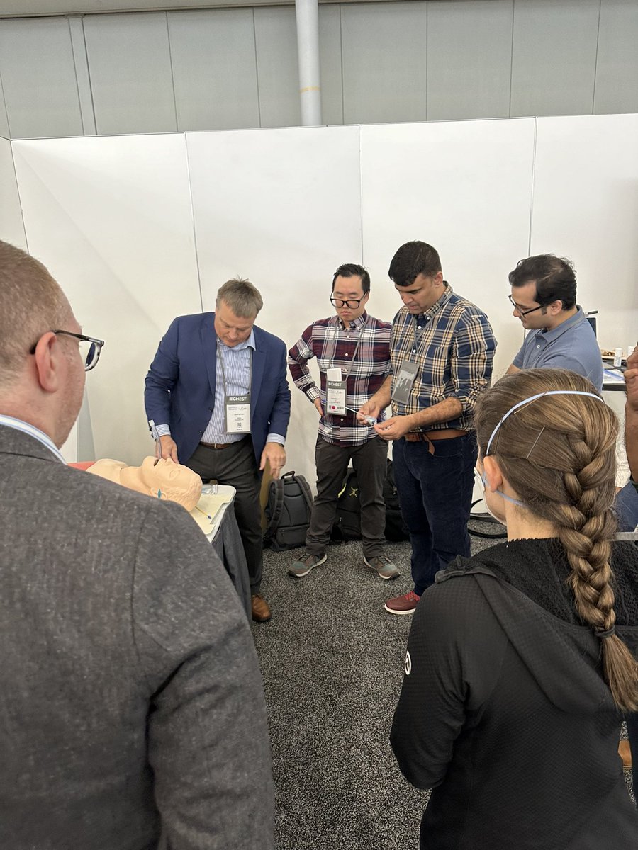 More #CHESTTrainees learning bronchoscopic control of bleeding at #CHEST2024 <a href="/ummcIPdoc/">ashutosh sachdeva</a> <a href="/ChristineArgen5/">Christine Argento</a> <a href="/ahalraiyes/">AB Alraiyes</a> <a href="/jonathankurman/">Jonathan Kurman</a> #simulation