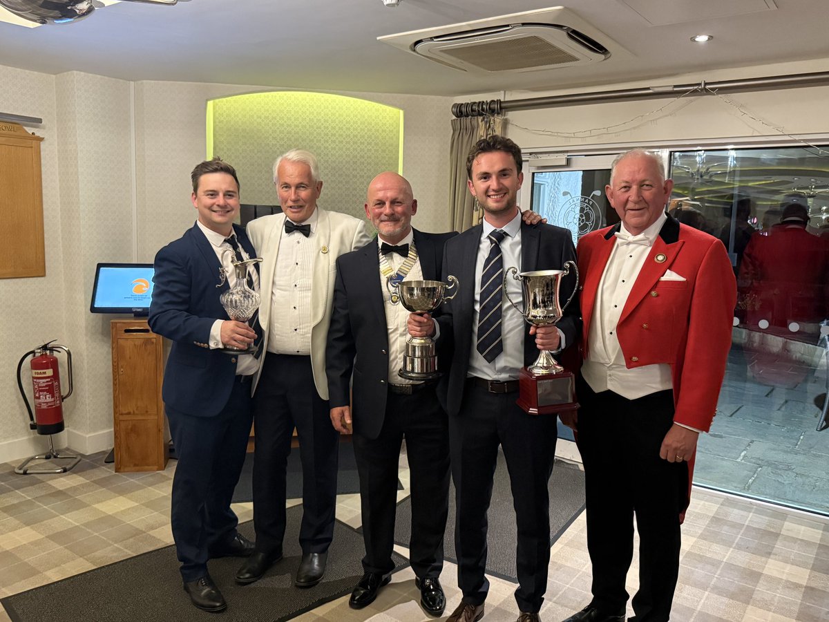 <a href="/IlkleyGolfClub/">Ilkley Golf Club</a> last night pictured with <a href="/YUGCUK/">Yorkshire Golf</a> President, <a href="/Wooders13/">Philip Woodcock</a>, having won the Scratch League, Scratch Matchplay and the Joe Buckley Memorial Trophy