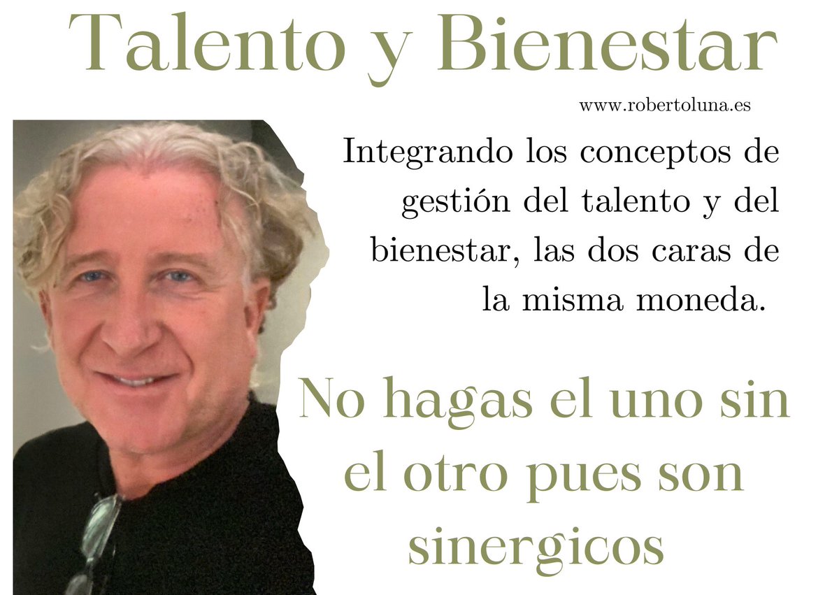Confundimos #talento solo con productividad pero olvidamos que el talento fluye porque: se le reconoce, encuentra su espacio competencial que le reta y del que disfruta concentrado y tiene un ambiente enriquecido 
#rrhh #empresa #liderazgo #management #coaching #psicología