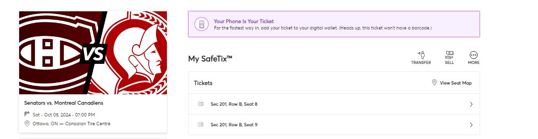 🚨Attention Sens Fans!!🚨

We have a last minute giveaway for today's game vs the Montreal Canadiens! (Draw will take place at 2pm EST)

To be considered: 

🎟️Follow CIH
🎟️🎟️Like 
🎟️🎟️🎟️Retweet