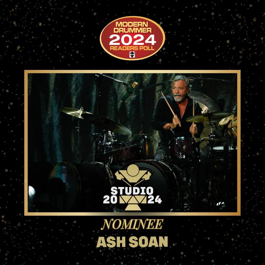 ashsoan's tweet photo. Blown away to be nominated again this year in the studio category of the 2024  @modern_drummer Magazine readers poll. If you feel I’m worthy please head over to: https://t.co/20XIVJ4M9P to vote!!!!!! #studiodrummer #moderndrummer https://t.co/8V6tqkGVFV