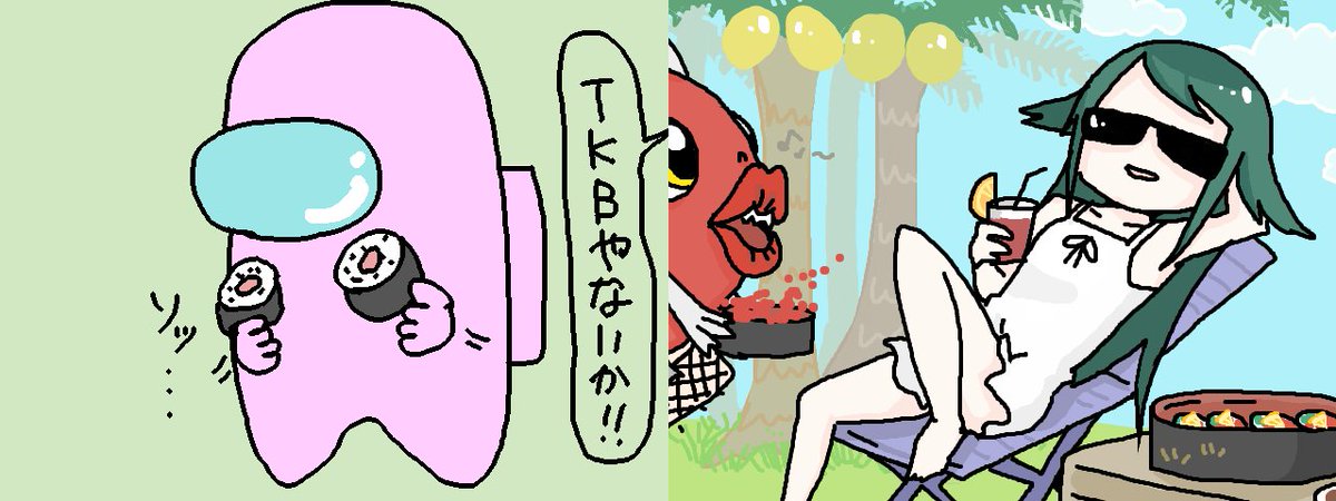 ubola_ubola's tweet photo. 【定期無断転載 描いたのはこの人ら↓】
(←)
@madamunnmunn
(→)
@pon52114
沙耶 is GOD.沙耶 is GOD.沙耶 is GOD.
ワタシハ ジャシン サヤ コンゴトモヨロシク (主力化)
お付き合いオリゴ糖ございましたぁん!
#寿司
#沙耶の唄
#タンノ君
#Drawcast
#ワシの配信日記 https://t.co/SiFf6jTOLQ
