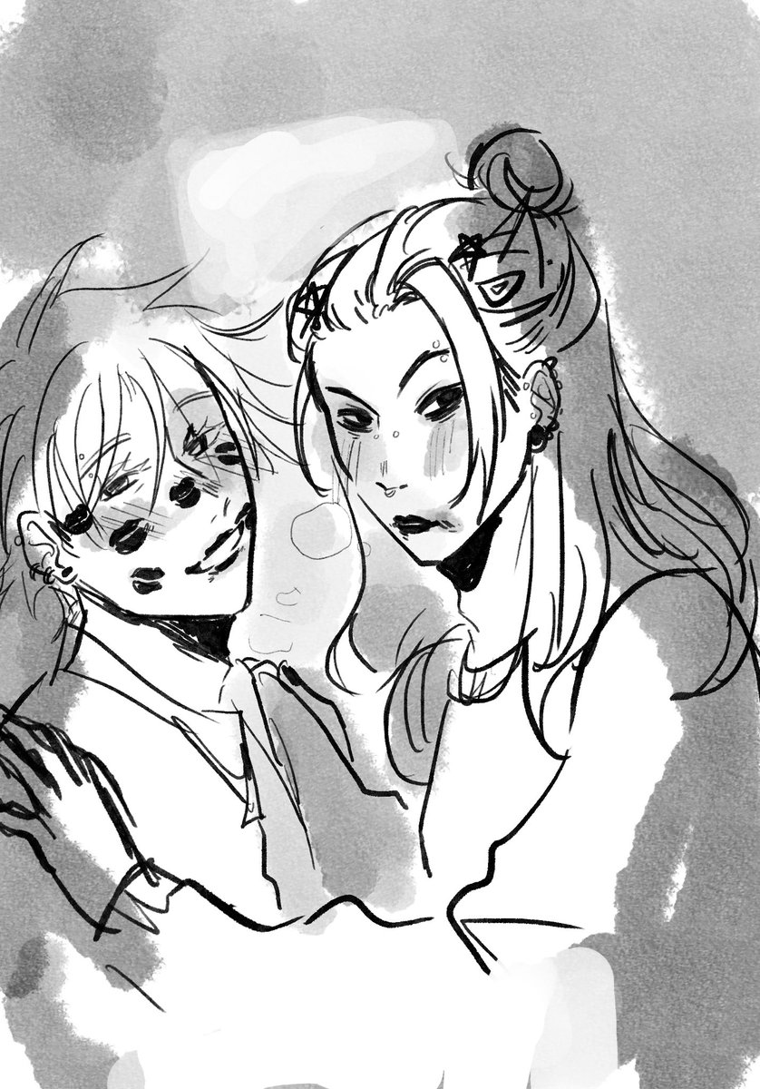 kkontsu's tweet photo. took a break and woke up w a new art style dear god https://t.co/VkeBNaZnts