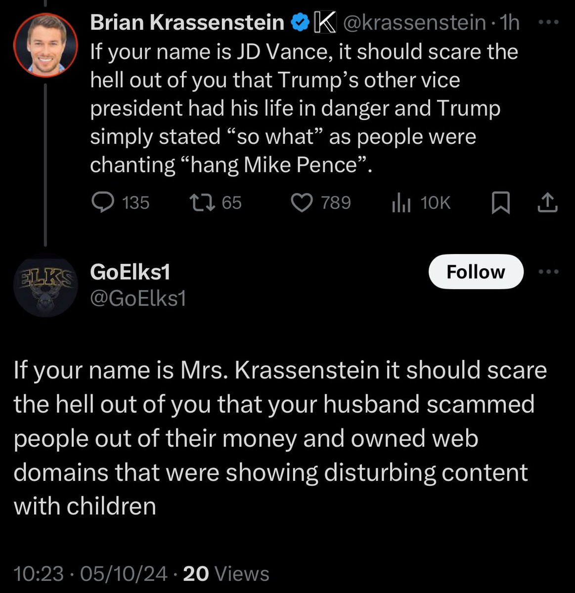 FACT: The Krassensteins are fvcking creeps. ✅