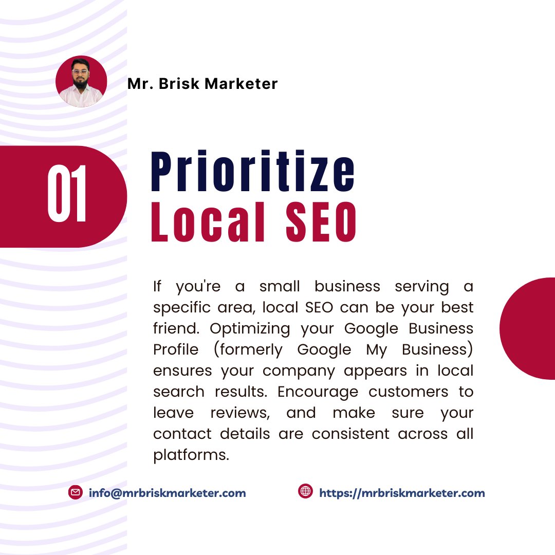 mrbriskmarketer's tweet photo. SEO on a Budget: 7 Cost-Effective Strategies for Small Businesses

1. Prioritize Local SEO 

2. High-Quality Content

3. Optimize with Targeted Keywords

4. Leverage Free SEO Tools

5. Build Backlinks 

6. Optimize Website for Mobile

7. Focus on Long-Tail Keywords 

#BMW #seo https://t.co/FZPLv1P5K7