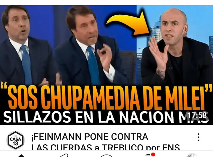 juanvazquezcfp's tweet photo. Patéticos, el chupa culo de Macri, llama chupamedias de Milei, a su par de #LNmas https://t.co/JcNWS1L2t3