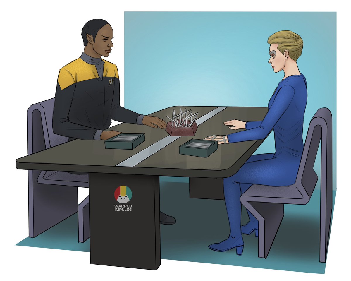 warpedimpulse's tweet photo. Just Tuvok having a game of Kal-Toh with Seven ๐
#tuvok #timruss #sevenofnine #7of9 #borg #jeriryan #startrekvoyager #startrekvoy #startrek #kaltoh #starfleet https://t.co/WIqTIp8mGI