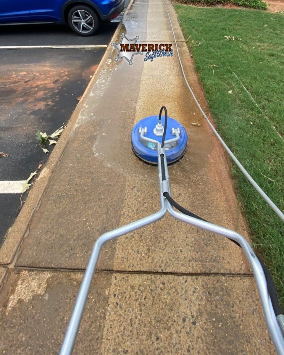 Bosquis1's tweet image. Watch the dirt disappear right before your eyes! Our surface cleaners make sidewalks sparkle. 🌟🧼 Ready for a spotless path? Call 314.283.7736 today! 

#CleanPath #MaverickMagic
