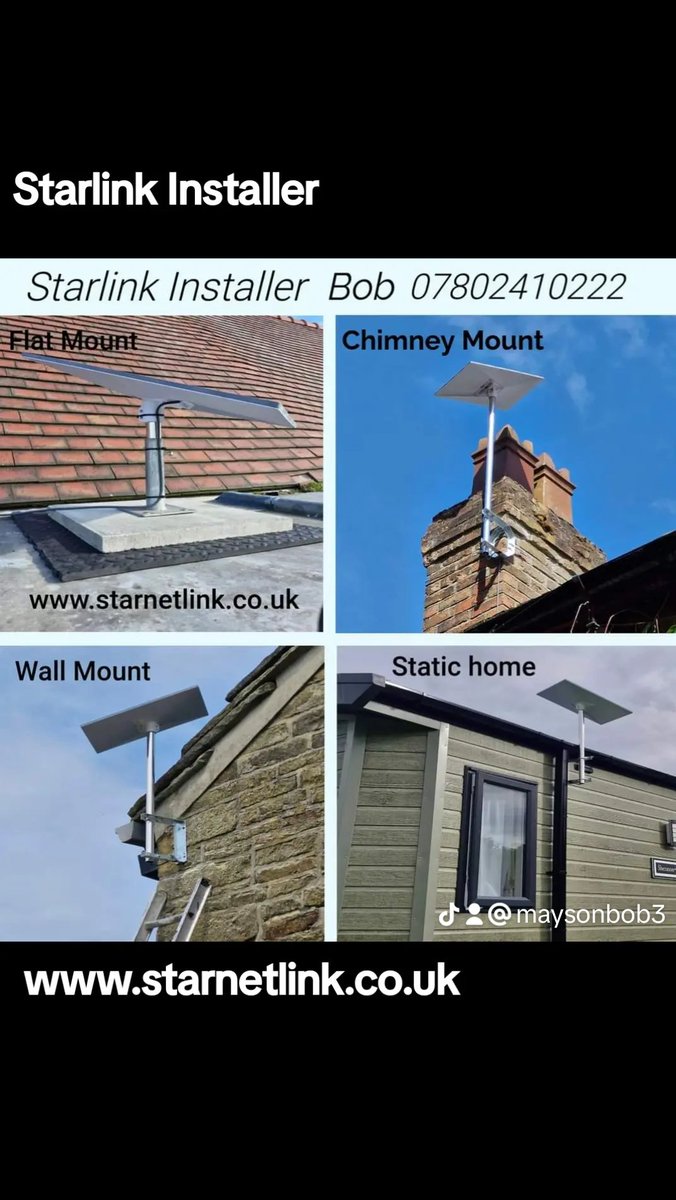 Starlink Installation, I can find you an installer anywere in the UK 
#starlink #starlinkinternet #starlinkinstallation #starlinkinstaller 
#starlinkuk 
#starlinkgen3 
starnetlink.co.uk 
07802410222