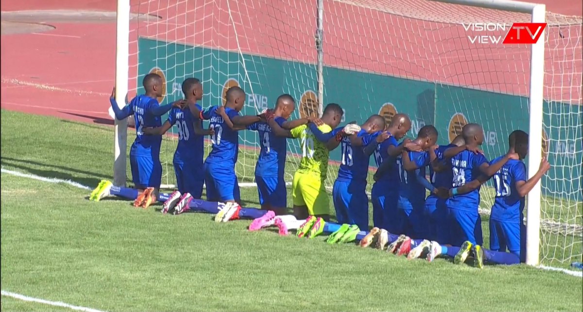 VisionViewTV_'s tweet photo. When the going gets tough, the tough gets praying. Now Live ON Vision View TV!
#BFL #botswanafootball #FNBPremiership https://t.co/wFaHtWVa0K
