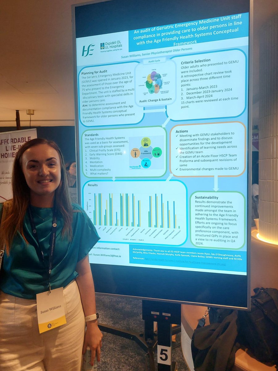Susan Williams (@susanwilliams__) on Twitter photo Two insightful days of learning at <a href="/irishgerontsoc/">Irish Gerontological Society</a> #IGS2024 ⭐️
Delighted to present three posters this year, and to win best poster for my PhD work exploring ESD for orthopaedic older adults 🦴
Thanks to all at <a href="/ARC_UL/">ARC: Ageing Research Centre University of Limerick</a> for their support 🙌
<a href="/UL_Research/">UL Research</a> <a href="/HSEMidWest/">HSE Mid West</a> Two insightful days of learning at <a href="/irishgerontsoc/">Irish Gerontological Society</a> #IGS2024 ⭐️
Delighted to present three posters this year, and to win best poster for my PhD work exploring ESD for orthopaedic older adults 🦴
Thanks to all at <a href="/ARC_UL/">ARC: Ageing Research Centre University of Limerick</a> for their support 🙌
<a href="/UL_Research/">UL Research</a> <a href="/HSEMidWest/">HSE Mid West</a>