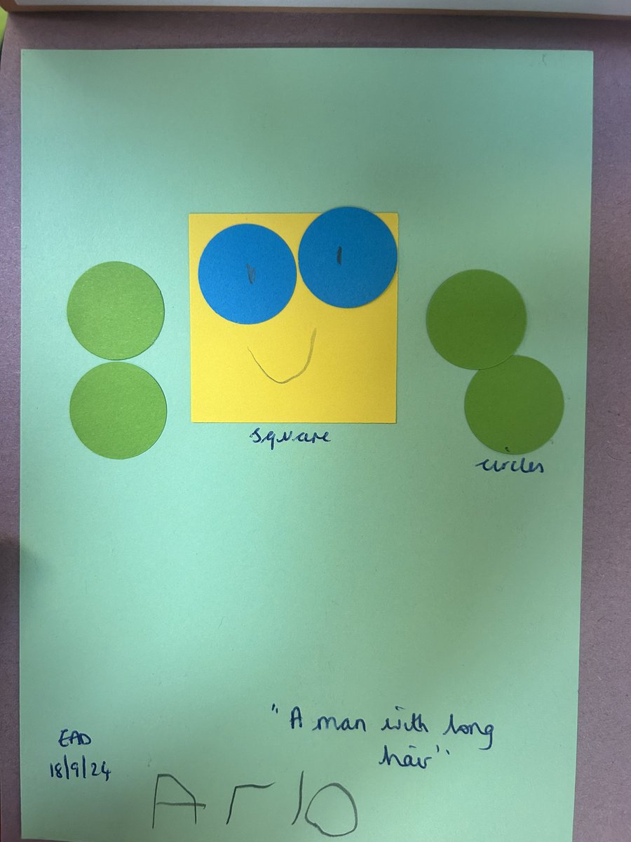class2stmarys's tweet photo. We have been busy creating our own pictures using shapes! We used our knowledge of the shape names to label them too! 🚀 @stmarysderby https://t.co/TwwF6IxGQO