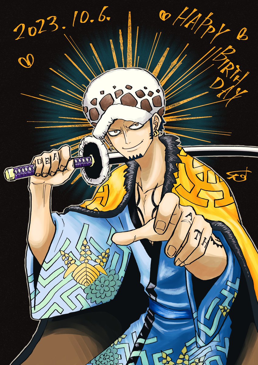 キャプテンお誕生日おめでとうございます!!
今年は過去絵再掲でお祝いします!!!🥹💕 